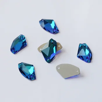 CTPA3bI Galaktickej Modrý Zirkón Lesk Flatback Šiť Na Kamienkami Dekorácie DIY Voľné Crystal Kamienkami Kamene Pre Plavidlá Šaty