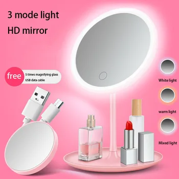 LED kozmetické zrkadlo stôl s lampou ubytovni toaletný zrkadlo ľahko vyplniť svetlo make-up zrkadlo