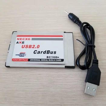 Express Card na pripojenie USB 2.0 Predlžovací Card 34 mm AKE BC268 NEC čipová Karta s Káblom