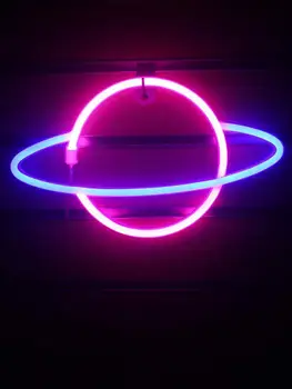 LED Neónový nápis Lampa Vesmíru Panel na Stenu Svetla Batérie Powered Závesné Nástenné svietidlo Pre Domáce Stranu Miestnosti, Bar, Osvetlenie, Dekorácia