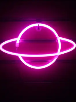 LED Neónový nápis Lampa Vesmíru Panel na Stenu Svetla Batérie Powered Závesné Nástenné svietidlo Pre Domáce Stranu Miestnosti, Bar, Osvetlenie, Dekorácia