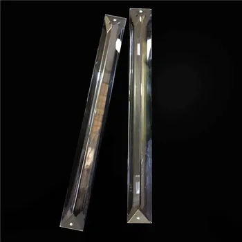 10pcs/veľa 22x100mm krištáľový Luster Prism Prívesok v Časti 2 otvory pre Luster Crystal Časti