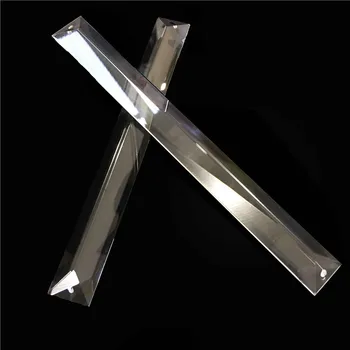 10pcs/veľa 22x100mm krištáľový Luster Prism Prívesok v Časti 2 otvory pre Luster Crystal Časti