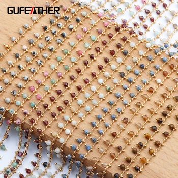 GUFEATHER C82,šperky, doplnky,diy reťazca,18k zlatom,0.3 mikrónov,prírodný kameň,šperky robiť,diy reťazca náhrdelník,1m/veľa