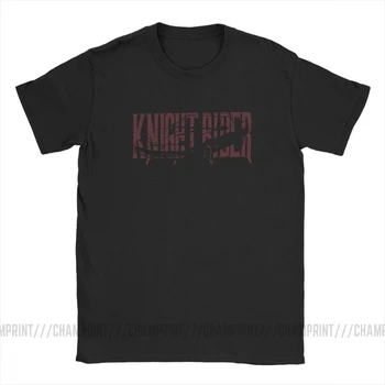 Vintage Kitt Knight Rider Transam Auto T-Shirt pre Mužov okolo Krku Bavlna Tričko Krátky Rukáv Tričko Tričko Vytlačené Oblečenie
