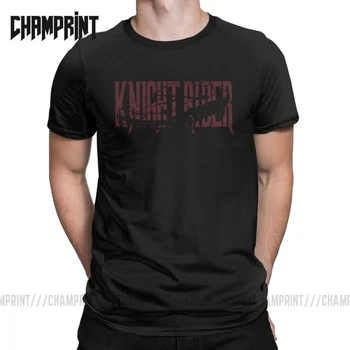Vintage Kitt Knight Rider Transam Auto T-Shirt pre Mužov okolo Krku Bavlna Tričko Krátky Rukáv Tričko Tričko Vytlačené Oblečenie