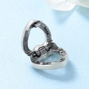 Vysoká Kvalita 925 Sterling Silver Duté sa Srdce tvar Klip Perličiek Charms Fit Originálne reflexie Kúzlo Náramok Šperky robiť