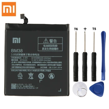 Originálne Náhradné Batérie Pre Xiao Mi 4S M4s BM38 Originálne Batérie Telefónu 3260mAh