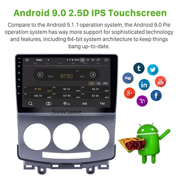 Seicane Android 10.0 autorádia GPS Navigácie Multimediálne Stereo Headunit Pre 2005-2010 Staré Mazda 5 Auto Video, DVD Prehrávač DSP