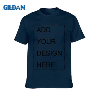 GILDAN Prispôsobené T-Shirt Mužov Tričká Krátky Rukáv Pevné, Bavlna Homme Tee Tričko 3XL Lete Mužov Clothings Plus Veľkosť XS-5XL