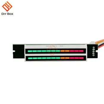 Nastaviteľné Audio Music VU indikátor Úrovne meter Dual 12 bitov LED Zobrazenie Úrovne Pre Zosilňovač Modul S AGC Režim