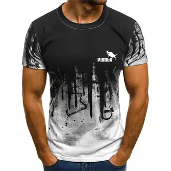 2020 Mužov 3D vytlačené T-shirt, s Krátkym rukávom kamufláž T-tričko, Pohodlné, rýchle sušenie, T-shirt, Voľný športové tričko