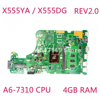 X555YA A6-7310 CPU 4 gb RAM Doske REV2.0 Pre ASUS X555Y X555YA X555YI X555DG A555D X555D Notebook Doske Test OK