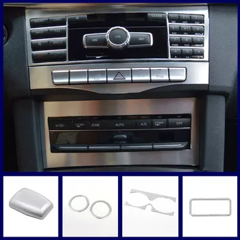 Stredovej Konzoly klimatizácia CD Panel Dekorácie Pre Mercedes Benz Triedy E W212 2010-15 Hliníkovej Zliatiny Sedadla Kruh
