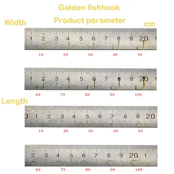 50 ks rybárske háku rybárske príslušenstvo kruhu rybárske háčiky zlato rukáv háčik rybársky výstroj rukáv háčik kapor rybársky háčik nastaviť