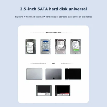 ORICO 2.5 palcový HDD SSD Mobilné Prípade Box SATA na USB 3.0 Micro-B Adaptér 5Gbps 6TB Pevný Disk Externý Kryt pre MAC/Windows