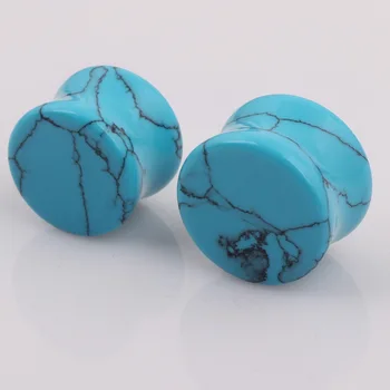 YULUCH 2018 Prírodný modrý kameň bubon jeden kameň 5-16 mm ďalšie špecifikácie punkcia módne osobnosti milovníkov ucho šperky, darčeky