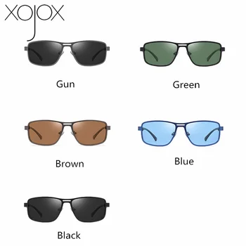 XojoX Námestie Polarizované Slnečné Okuliare Mužov Značky Dizajn Kovovým Rámom Slnečné Okuliare Muž Jazdy Rybárske Okuliare Kvalitné Okuliare