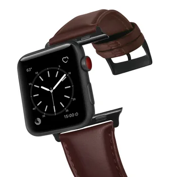 Pravej Kože pre Apple hodinky band 6 44 mm 40 mm 38 mm 42mm Olej, Vosk Kožený Náramok watchabnd pre iWatch seires 5 4 SE 6 popruh