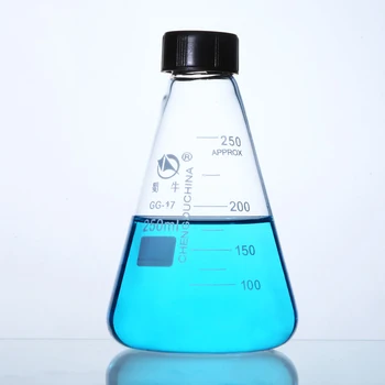 50ml 100 ml 250 ml 500 ml 1000 ml Laboratórne Sklo Lekárske Pyrex Glass Kužeľovej Erlenmeyer Banky Vzorky Fľaša so Skrutkovacím Viečkom Zátka