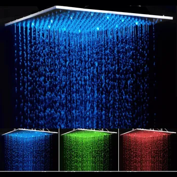 YANKSMART Moderný Sprchovací Zmiešavacie Batérie, LED Farby Sprchovací Set s Handshower Zrážok LED svetlo, Vaňa Sprcha Wall Mount