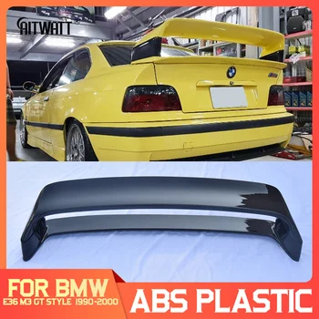 AITWATT vhodné Na BMW E36 M3 GT Štýle Black Spojler 1990-2000 E36 M3 Série ABS Plast Maľované Farbou Zadný Spojler batožinového priestoru Boot Krídlo