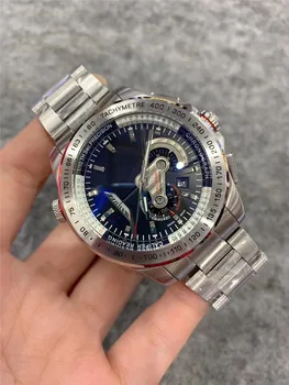 YUNLI TAG-2020 43MMmen je módny trend automatické mechanické hodinky keramické vonkajšom krúžku päť guľôčok popruh , štyri-ručné vytáčanie aaa hodinky