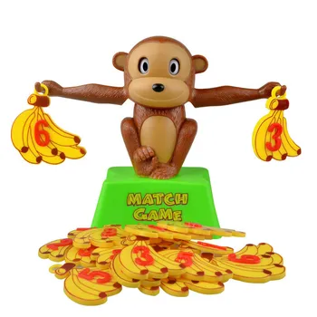Montessori Matematika Zápas Hracej Hračky Opice Šteňa Vyvažovanie Mierka Číslo Rovnováhu Hry Baby Vzdelávacie Hračka Zvierat Akčné Figúrky