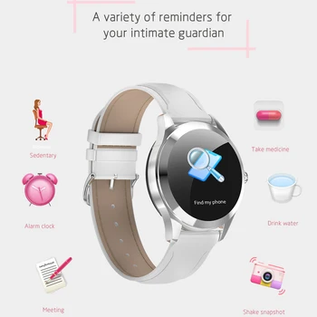 2020 Smart Hodinky Ženy Srdcového tepu Ip68 Plávanie Fitness Náramok Žena Smartwatch Pre Iphone Ios Android KW10 Band