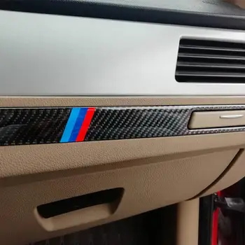 Auto Štýl Interiéru karbónová Nálepka Copilot Vody Držiak Panel Pásy Výbava Príslušenstvo Pre BMW 3 Series E90 E92 E93