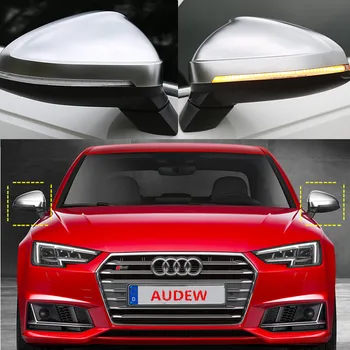 Nový Príchod 1 Pár Bočné Krídlo Spätné Zrkadlo Zahŕňa Spp Strieborný Matný Chróm Shell Kryt ochranný kryt pre Audi A4 A5 S4 S5 B9