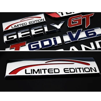 1pcs Šport GT TGDi V6 GT Limited Edition Znak, Odznak, Auto Nálepky, Nálepky Príslušenstvo Pre Geely Emgrand ES7 X7 GS GL GX7