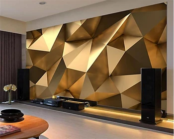 Beibehang Vlastné módne osobnosti tapety zlato minimalistický geometrické obývacia izba, spálňa abstraktných de parede papier peint tapety