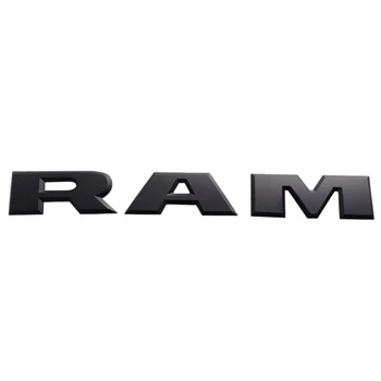 Jeden Súbor Auto zadných dverí 3D RAM List Logo, Znak Zadný Kufor Odznak Nálepka pre Dodge Ram 1500 2016 2017 2018
