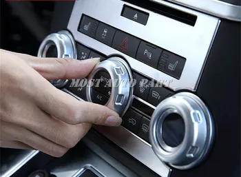 Vnútorné klimatizácia Tlačidlo Krytu 5 ks Pre Land Rover Range Rover Sport 2010-2013 Auto príslušenstvo interiéru Auto dekorácie