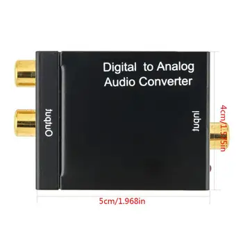 Digitálneho na Analógový Audio Prevodník Adaptér 24-bit S/PDIF L/R Audio Converter Adaptér Stabilné Dekódovať