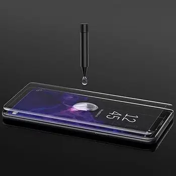Ochranné sklo UV sklo na Samsung Galaxy s rezacím zariadením S10 g973 s UV lepidlo transparentné