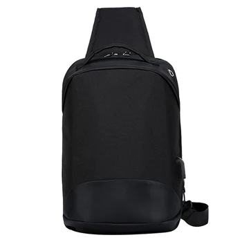 2020 Nylon Kožená Taška Pre Mužov Hrudníka Bag Anti-theft Crossbody Taška S USB Portom Veľkú Kapacitu chestBag Pre Človeka malá taška mužov