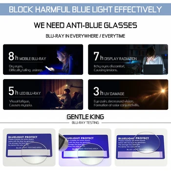 JEMNÝ KRÁĽ Počítač Okuliare, Anti Modré Svetlo Blokuje Filter Znižuje Digitálne Namáhanie Očí Jasné, Pravidelné Hranie Okuliare Okuliare