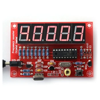 50 MHz Crystal Oscilátor s Frekvenciou počítadlo Testery DIY Kit 5 Rozlíšenie Digitálne Červená