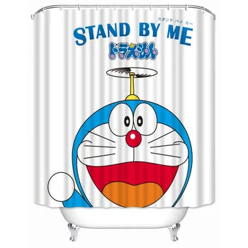 Musife Vlastné Kvalitné Doraemon Sprchový Záves Nepremokavé Kúpeľňa Polyester Textílie Kúpeľňa Opony