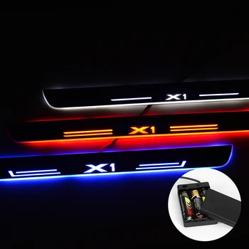 LED Dvere, Parapetné Pre BMW X1 E84 F48 2009 - 2019 Vysielané Svetlo Šúchať Doska Akryl Batérie Auto Dvere, Parapety Príslušenstvo
