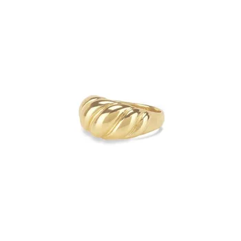 JOOLIM High-End Zlata Plné Mosadzný Prsteň Trendy Prstene pre Ženy Šperky 2020