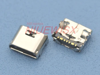 50pcs nový 7 PIN 7pin mini micro usb nabíjanie nabíjanie jack konektor konektor dock socket port pre Samsung i9082 i9080 i879 i8552 i869