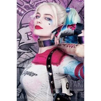 Diamond maľovanie Harley Quinn Samovražedné Komando Výšivky 5D Diy Plný Štvorcové a Okrúhle diamond Superhrdina cross stitch Mozaiky Domova