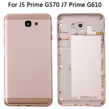 Nové J7 Prime G610F G610 On7 2016 Kovové Späť na Bývanie Pre Samsung Galaxy J5 Prime G570F G570 On5 2016 Späť Kryt Batérie Bývanie