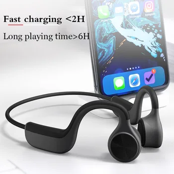Nové E9 Kostné Vedenie Headset Bezdrôtový Bluetooth Headset vode A Potu i-tej mikrofón pre iPhone Xiao Samsung