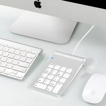 Prenosné USB numerická klávesnica ultra tenká klávesnica USB Mini Klávesnica pre iMac/MacBook Air/Pro Notebook PC Prenosný Ploche