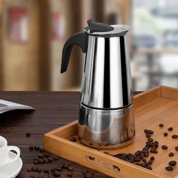 Nerez Kanvica kávovar na Kávu Brewer Kanvica Hrniec, Prenosný Espresso Moka Bank Pro Barista Banku 100 ml/200 ml/300 ml/450ml