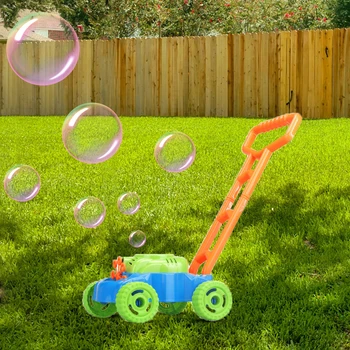 Deti Strane Push Bublina Auto Bubble Kosačky na Trávu Vonkajšie Bublina Fúkanie pre Deti Hračky, Darčeky